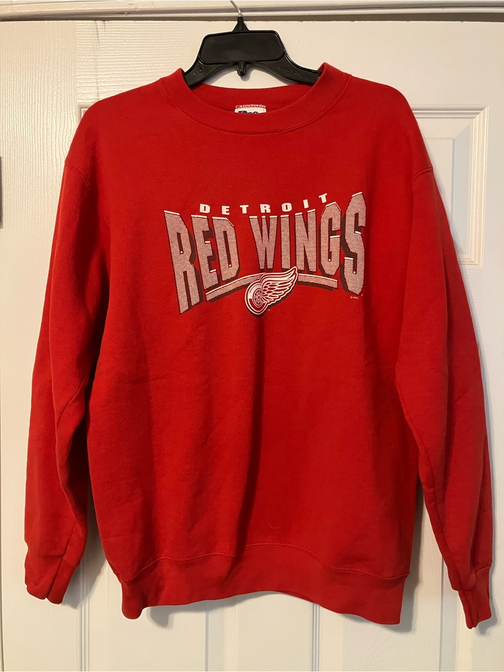 Detroit Red Wings NHL Pro Player Crewneck Sweatshirt Size Medium